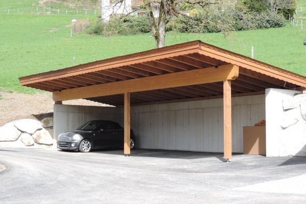 Carport für 4 Autos